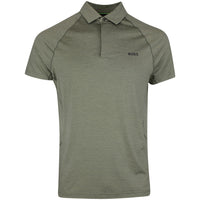 BOSS Golf Shirt - Tour Wool Slim - Olive Green SP26