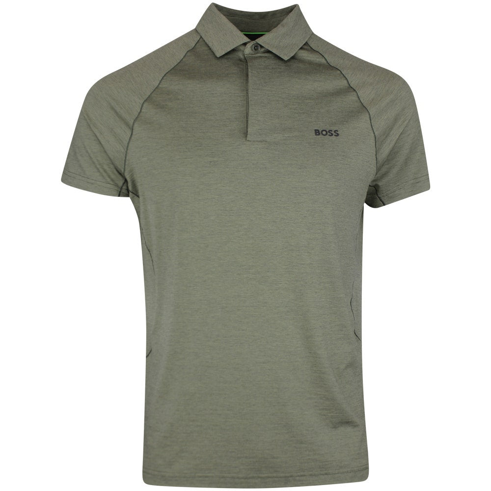 BOSS Golf Shirt - Tour Wool Slim - Olive Green SP26