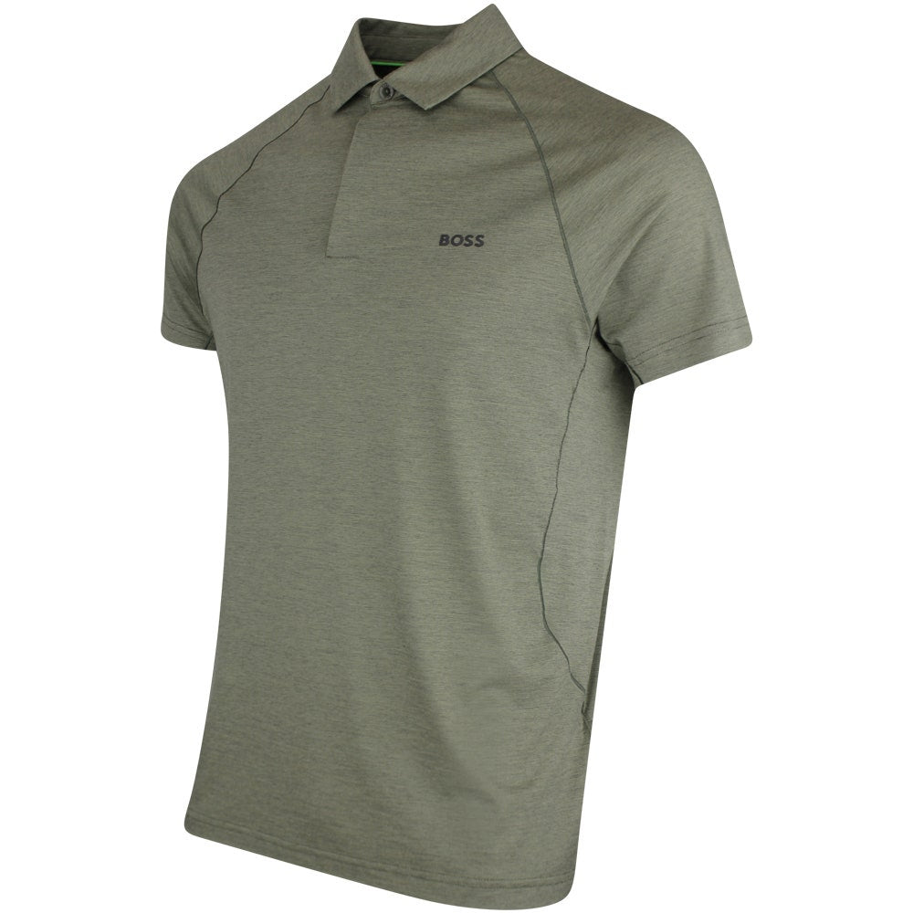 BOSS Golf Shirt - Tour Wool Slim - Olive Green SP26