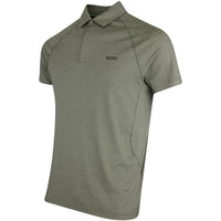 BOSS Golf Shirt - Tour Wool Slim - Olive Green SP26