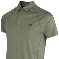 BOSS Golf Shirt - Tour Wool Slim - Olive Green SP26