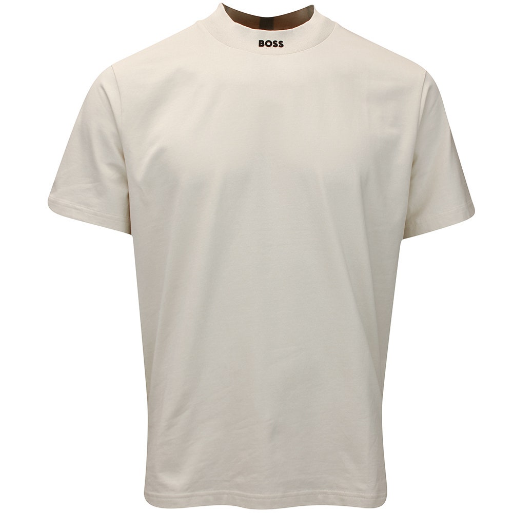 BOSS Golf Shirt - Zone Mock Neck - Almond Milk WI25