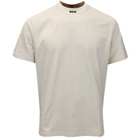 BOSS Golf Shirt - Zone Mock Neck - Almond Milk WI25