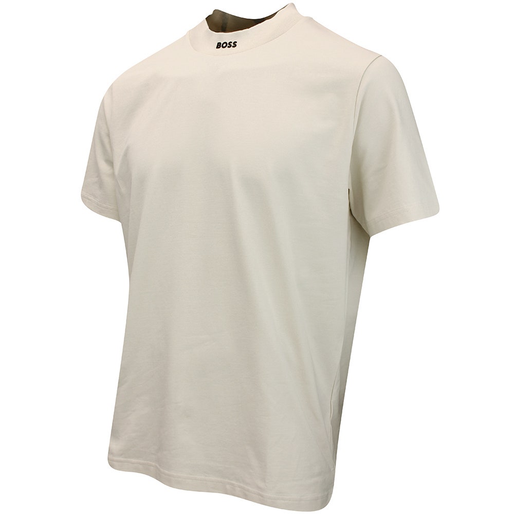 BOSS Golf Shirt - Zone Mock Neck - Almond Milk WI25