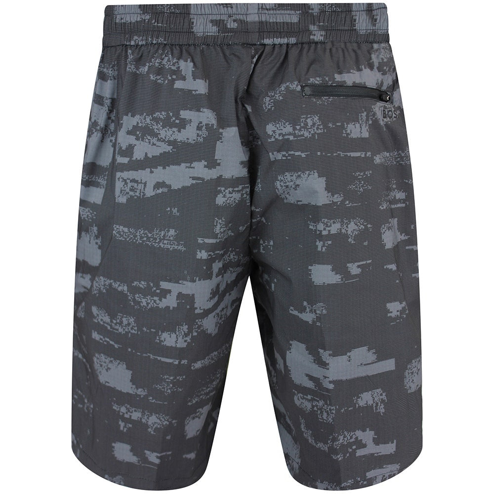 BOSS Golf Shorts - SH_Globe AOP - Black SU26