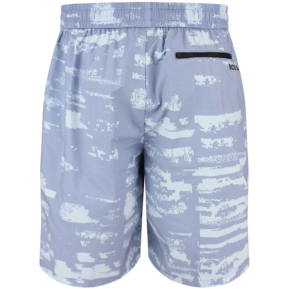 BOSS Golf Shorts - SH_Globe AOP - Colony Blue SU26