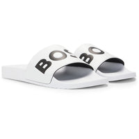 BOSS Golf Sliders - Aryeh Logo - Bright White SU25