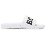 BOSS Golf Sliders - Aryeh Logo - Bright White SU25