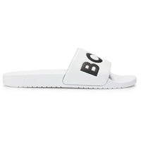 BOSS Golf Sliders - Aryeh Logo - Bright White SU25