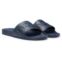 BOSS Golf Sliders - Aryeh Logo - Navy Blue FA25