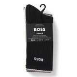 BOSS Golf Socks - QS Rib Stripe CC - 3 Pack Multi SP26