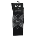 BOSS Golf Socks - RS Argyle CC - 2 Pack Black SP26