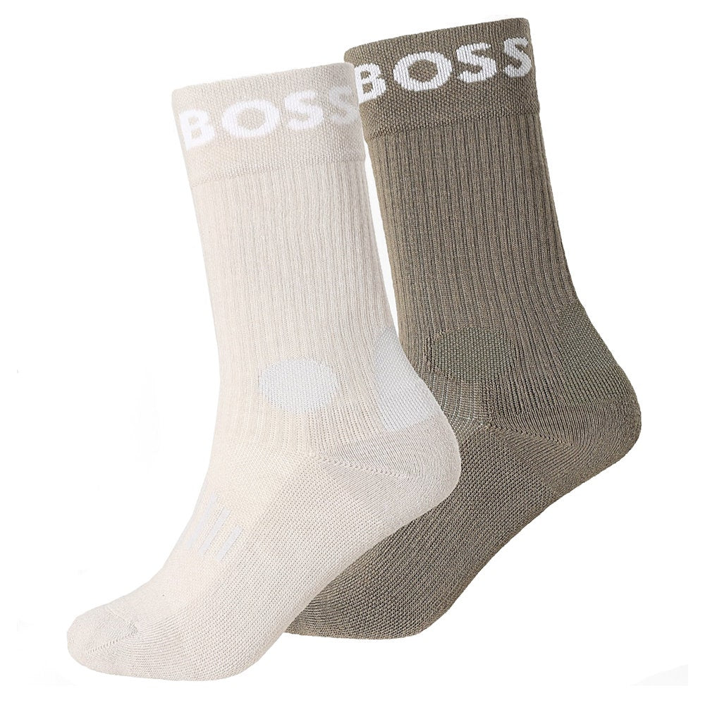 BOSS Golf Socks - RS Sport CC - 2 Pack Beige SP26