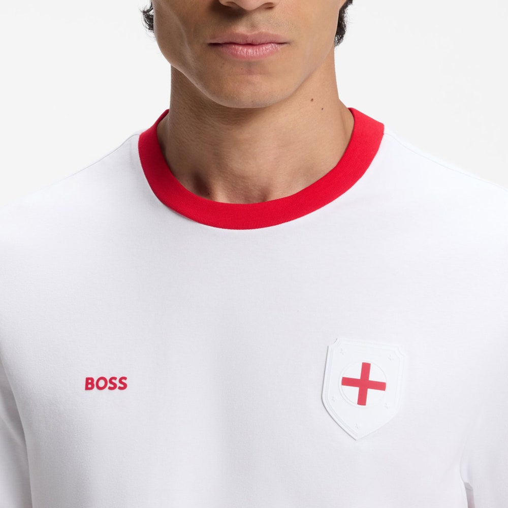 BOSS Golf T-Shirt - BB BC Lux Flag Tee - England SU26