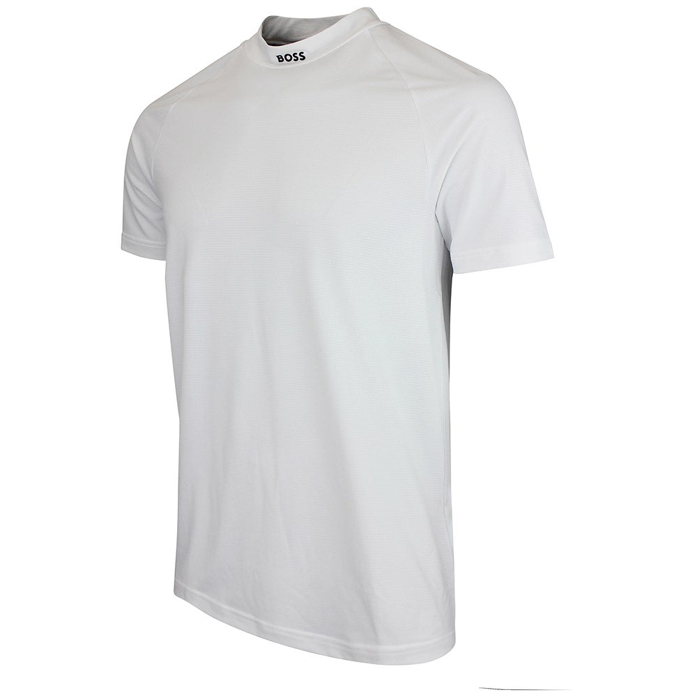 BOSS Golf T-Shirt - GOC Birdie Mock Slim - Bright White SU26