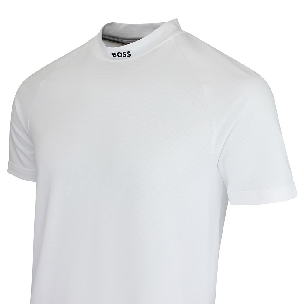 BOSS Golf T-Shirt - GOC Birdie Mock Slim - Bright White SU26