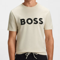 BOSS Golf T-Shirt - Iconic Zone Tee - Almond Milk WI25