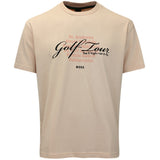 BOSS Golf T-Shirt - Network GRX Tee Relaxed - Pastel Orange FA26