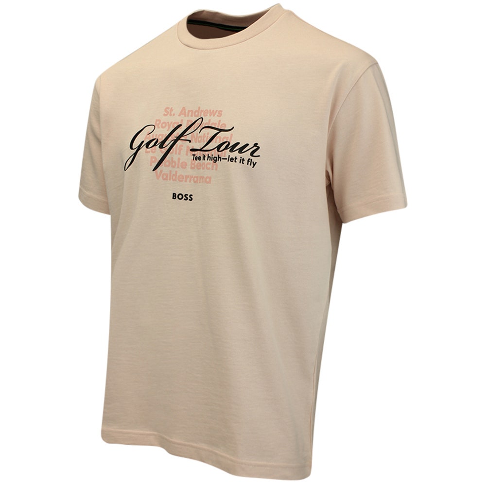 BOSS Golf T-Shirt - Network GRX Tee Relaxed - Pastel Orange FA26