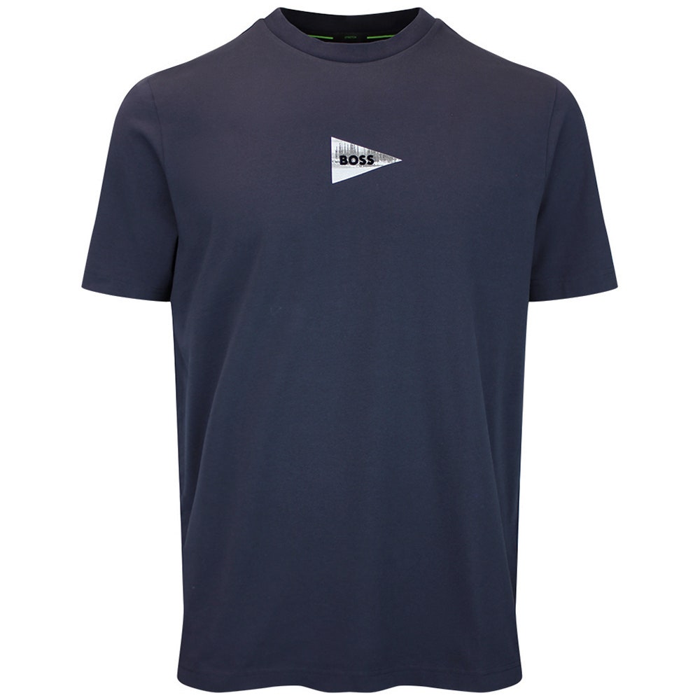 BOSS Golf T-Shirt - Network Photo 1 Tee Reg. Fit - Dark Navy WI26