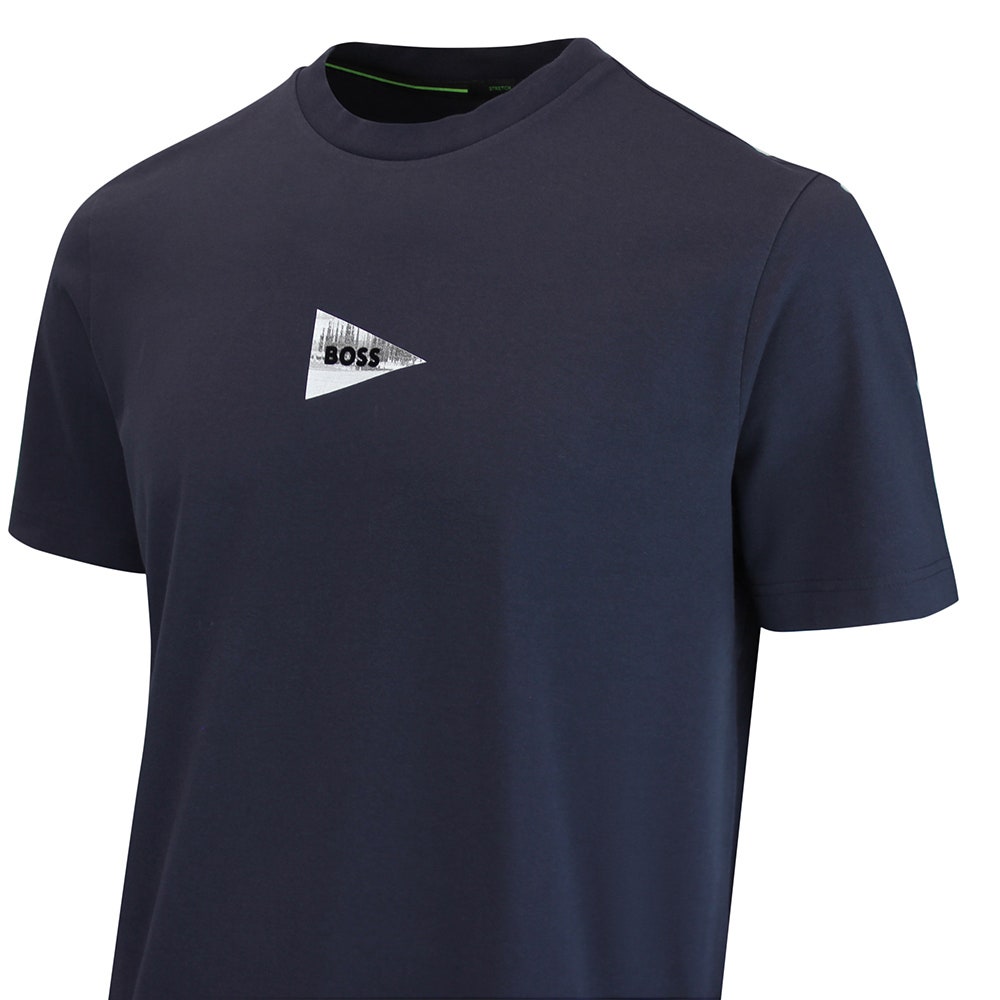 BOSS Golf T-Shirt - Network Photo 1 Tee Reg. Fit - Dark Navy WI26