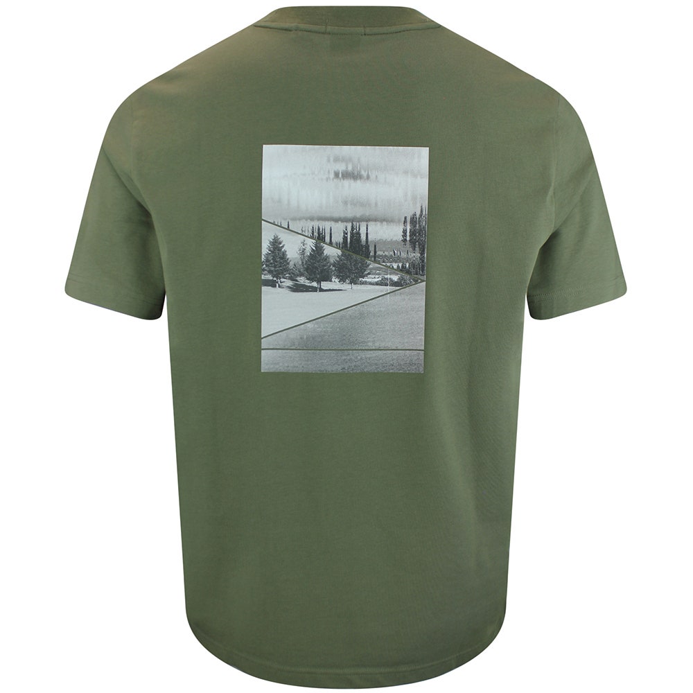 BOSS Golf T-Shirt - Network Photo 1 Tee Reg. Fit - Khaki Green WI26