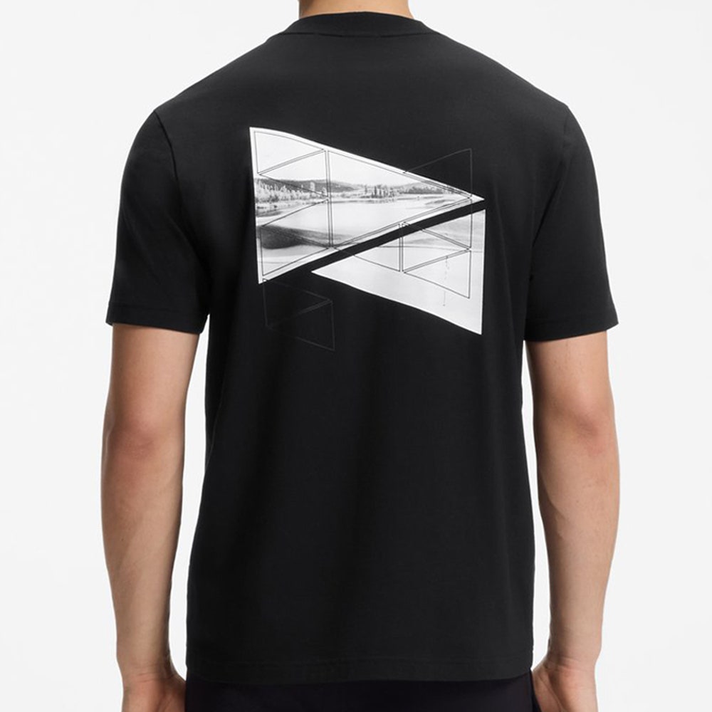 BOSS Golf T-Shirt - Network Photo Tee Reg. Fit - Black FA26