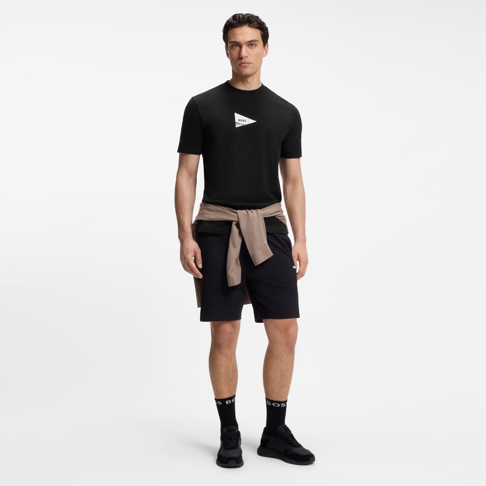 BOSS Golf T-Shirt - Network Photo Tee Reg. Fit - Black FA26