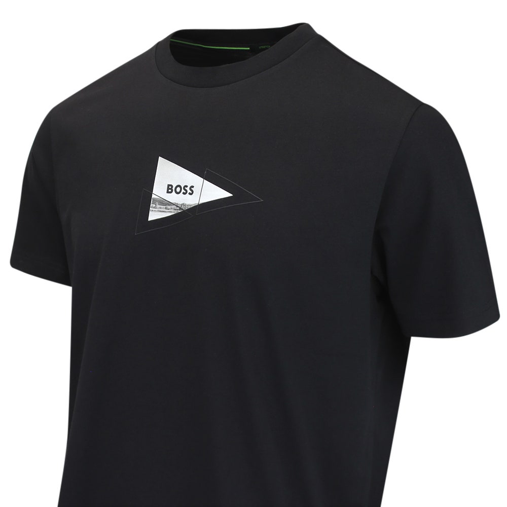 BOSS Golf T-Shirt - Network Photo Tee Reg. Fit - Black FA26