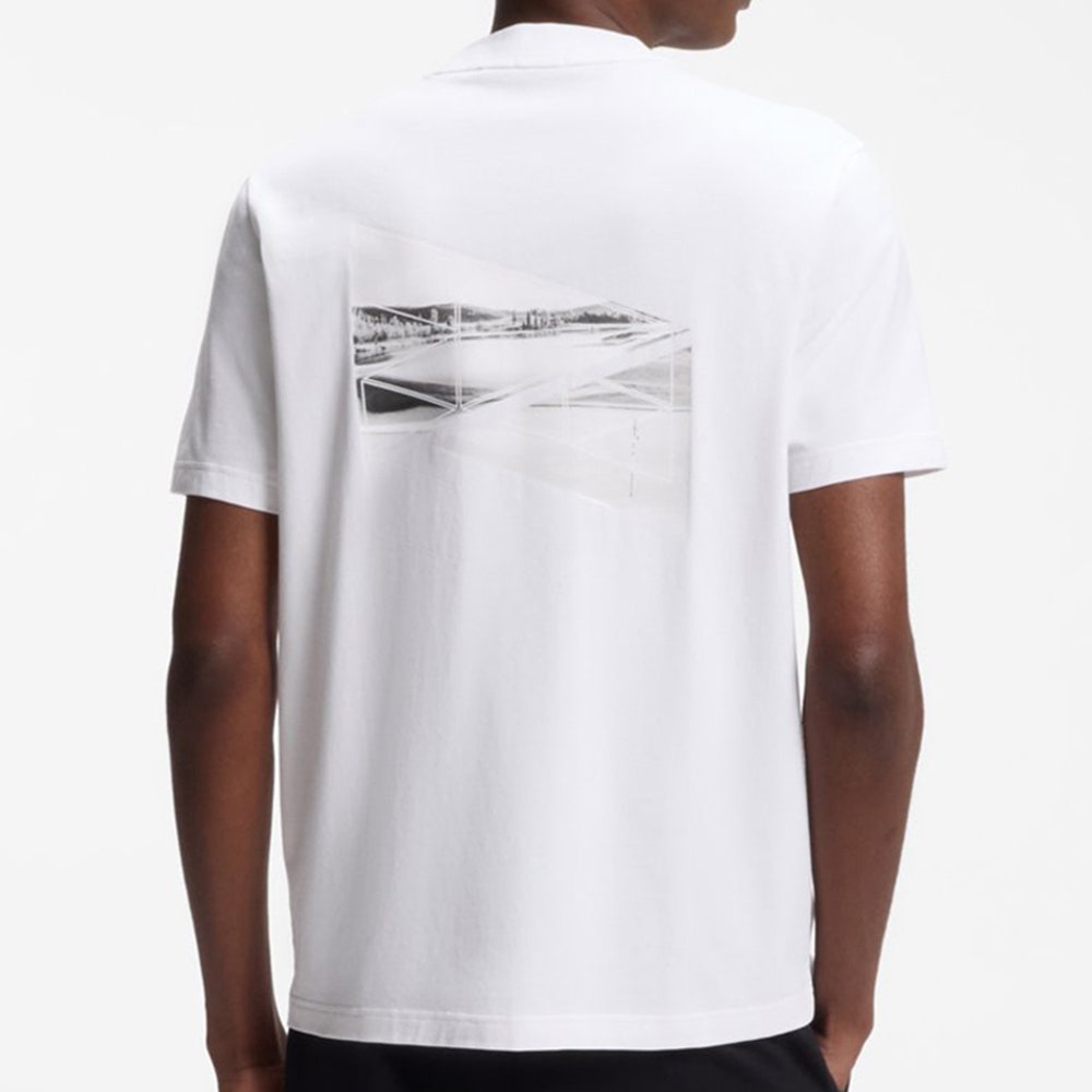 BOSS Golf T-Shirt - Network Photo Tee Reg. Fit - Bright White FA26