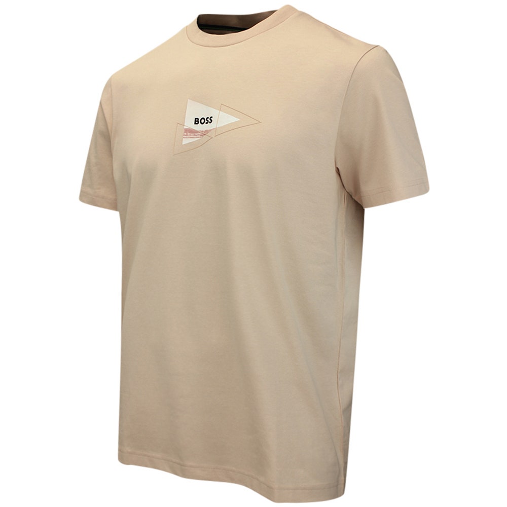 BOSS Golf T-Shirt - Network Photo Tee Reg. Fit - Pastel Orange FA26