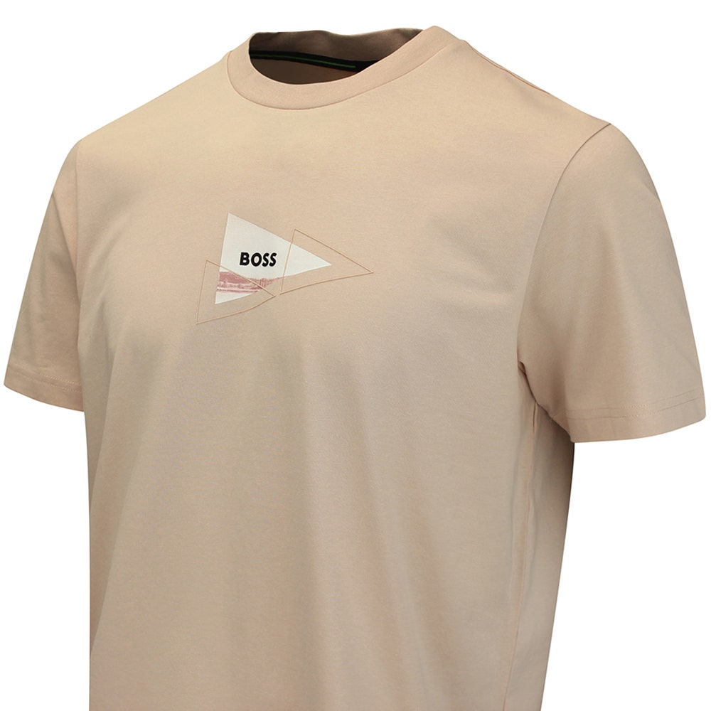 BOSS Golf T-Shirt - Network Photo Tee Reg. Fit - Pastel Orange FA26
