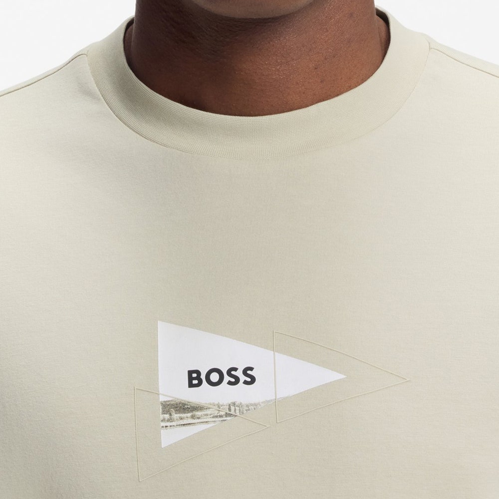 BOSS Golf T-Shirt - Network Photo Tee Reg. Fit - Pelican FA26