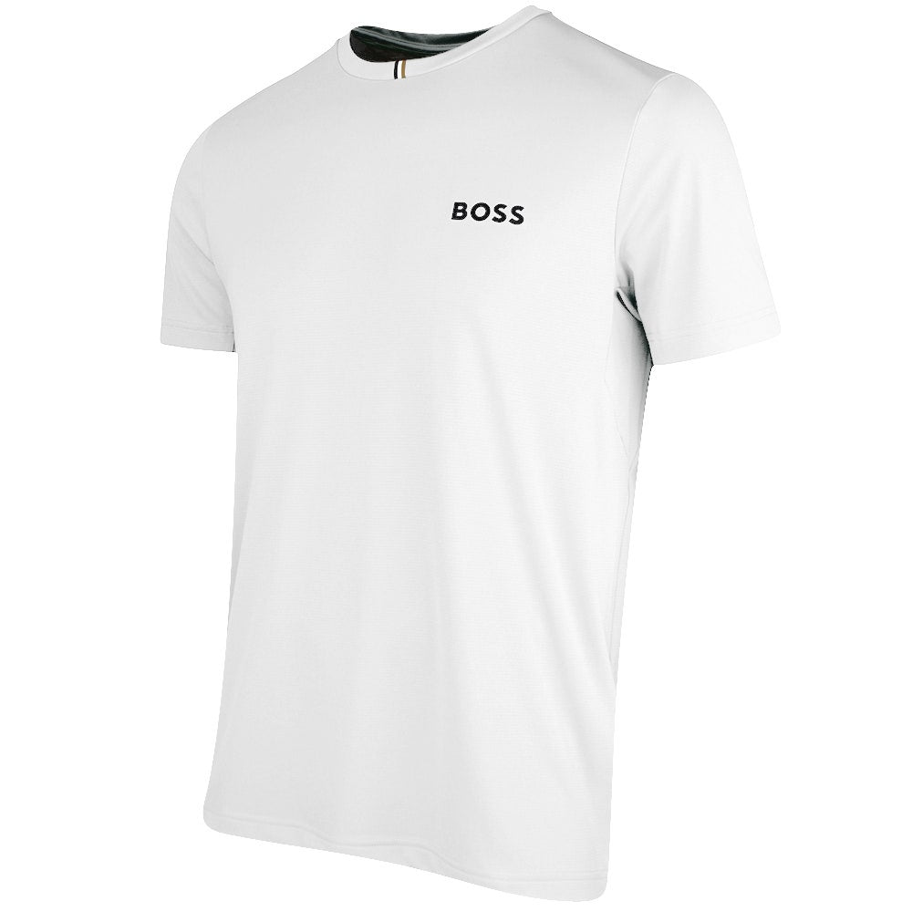BOSS Golf T-Shirt - Spin Training TOC Slim - Bright White SP26