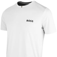 BOSS Golf T-Shirt - Spin Training TOC Slim - Bright White SP26