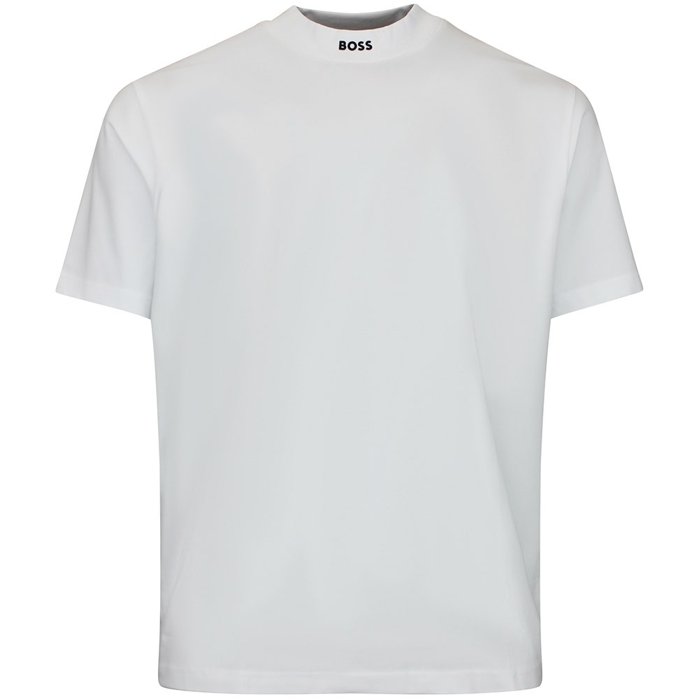 BOSS Golf T-Shirt - Tee Collar Relaxed - Bright White WI26