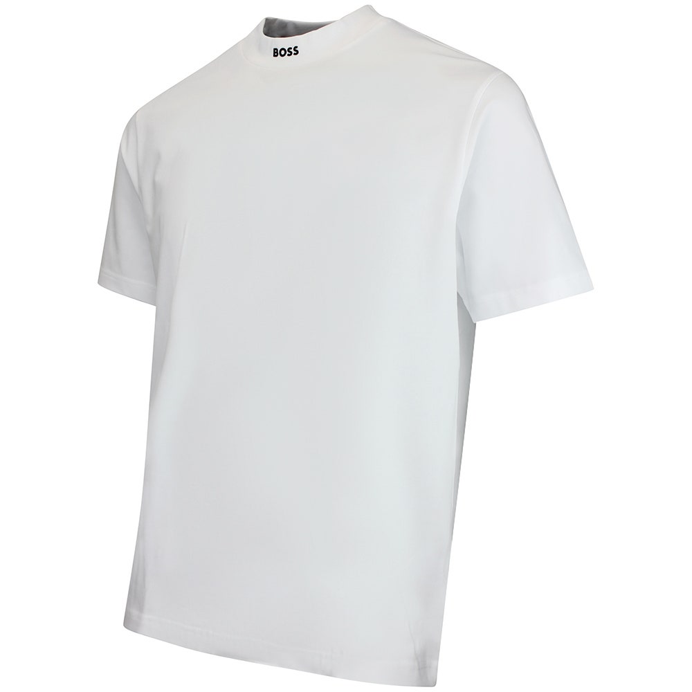 BOSS Golf T-Shirt - Tee Collar Relaxed - Bright White WI26