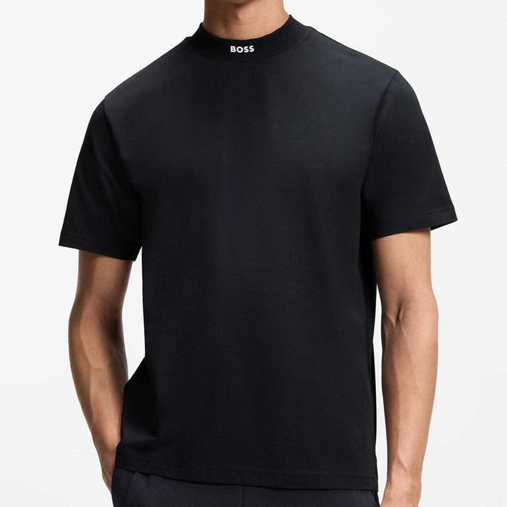 BOSS Golf T-Shirt - Tee Collar Relaxed - Dark Navy WI26