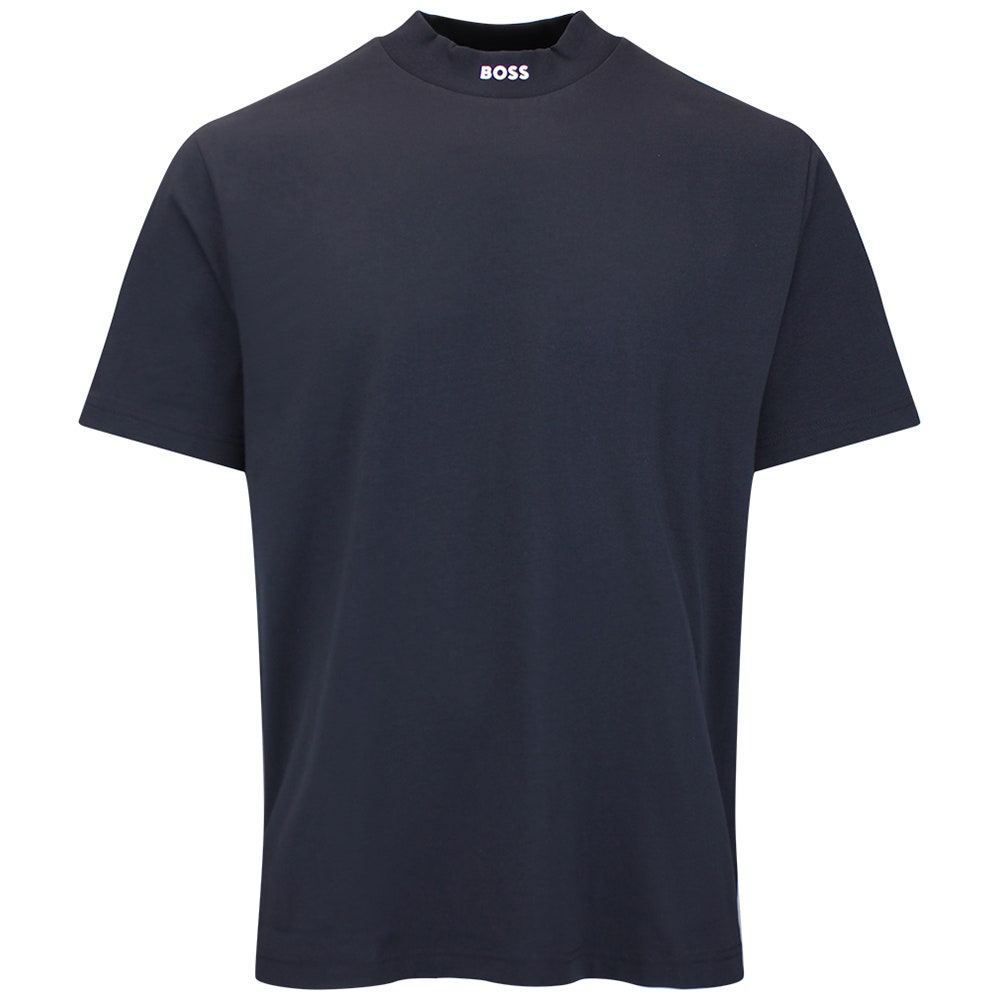BOSS Golf T-Shirt - Tee Collar Relaxed - Dark Navy WI26