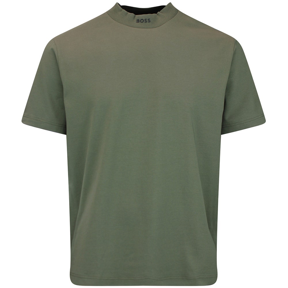 BOSS Golf T-Shirt - Tee Collar Relaxed - Khaki Green WI26