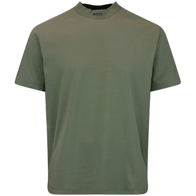 BOSS Golf T-Shirt - Tee Collar Relaxed - Khaki Green WI26