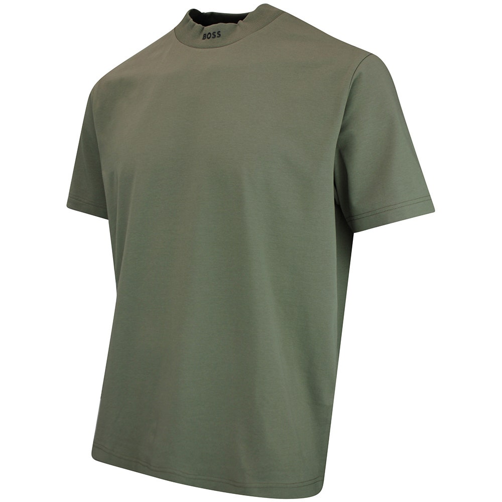 BOSS Golf T-Shirt - Tee Collar Relaxed - Khaki Green WI26