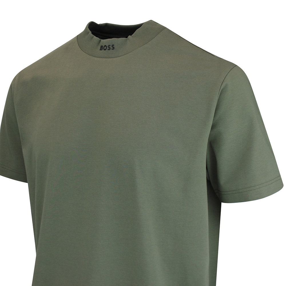BOSS Golf T-Shirt - Tee Collar Relaxed - Khaki Green WI26