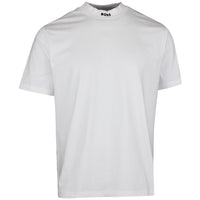 BOSS Golf T-Shirt - Tee Mock Collar Relaxed - Bright White SP26