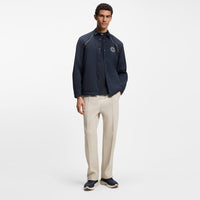 BOSS Golf T-Shirt - Tee Mock Collar Relaxed - Dark Navy SP26