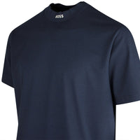 BOSS Golf T-Shirt - Tee Mock Collar Relaxed - Dark Navy SP26