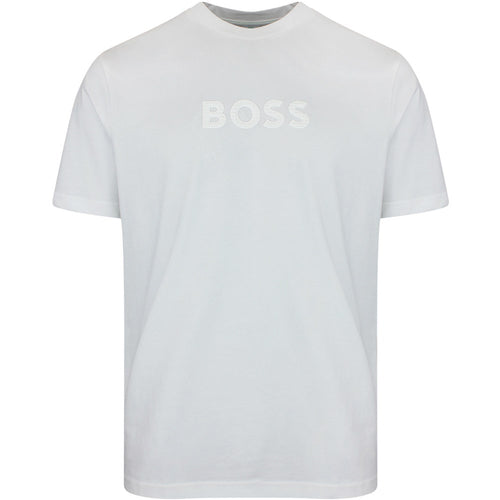 BOSS Golf T-Shirt - Terrace Logo Tee - Bright White SU26