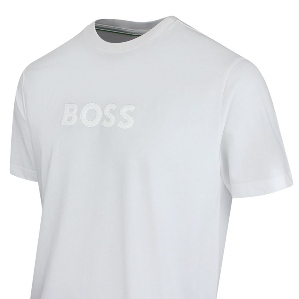BOSS Golf T-Shirt - Terrace Logo Tee - Bright White SU26