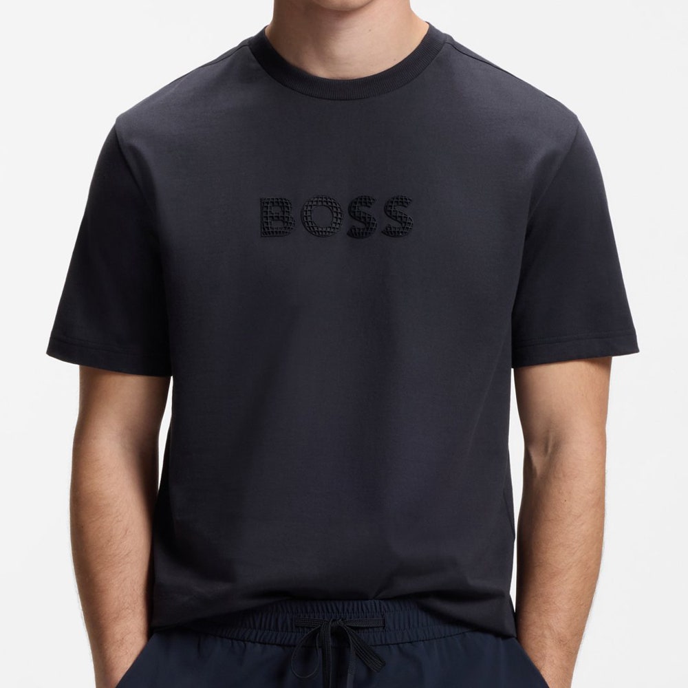 BOSS Golf T-Shirt - Terrace Logo Tee - Dark Navy SU26