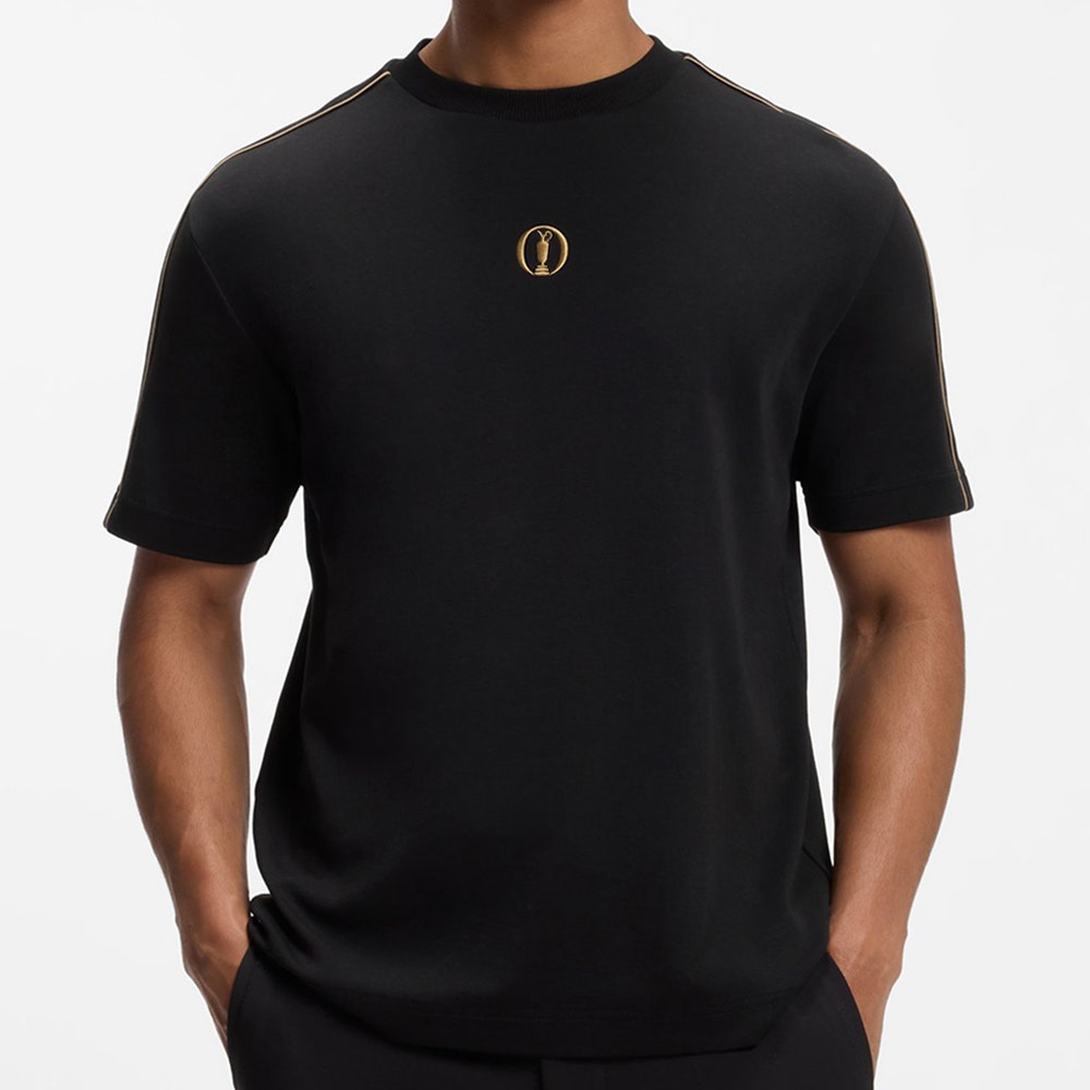 BOSS Golf T-Shirt - The Open '26 Tee Reg. Fit - Black FA26